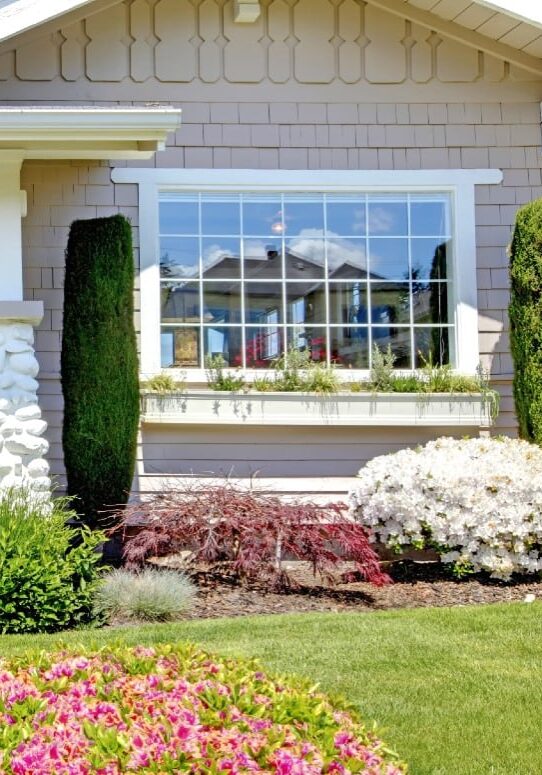 New large window on beautiful home